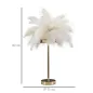 LAMPA STOŁOWA PALM BIAŁA 40X55 cm